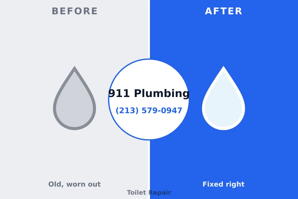 Before and after: plumbing repair Hartford, IL